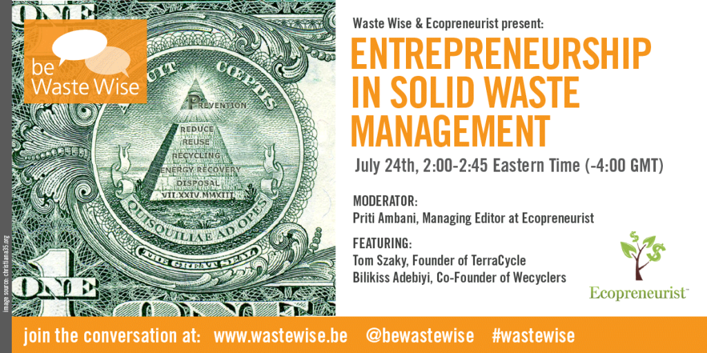 Entrepreneurship in Solid Waste Management: Be Waste Wise Panel