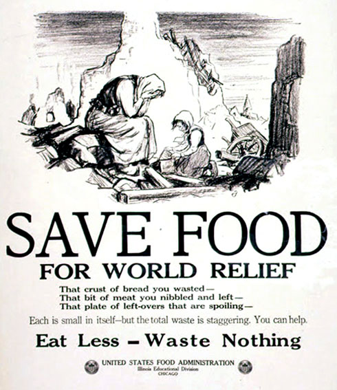 Image: A poster released during World War I by the U.S. Food Administration; Source: archives.gov