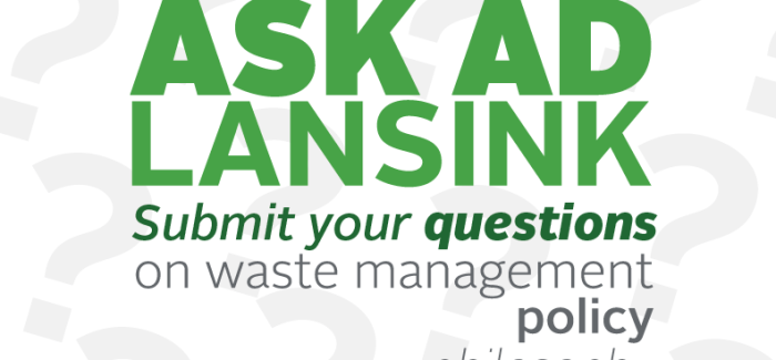 Ask Ad Lansink, inventor of #LansinkLadder, about waste management